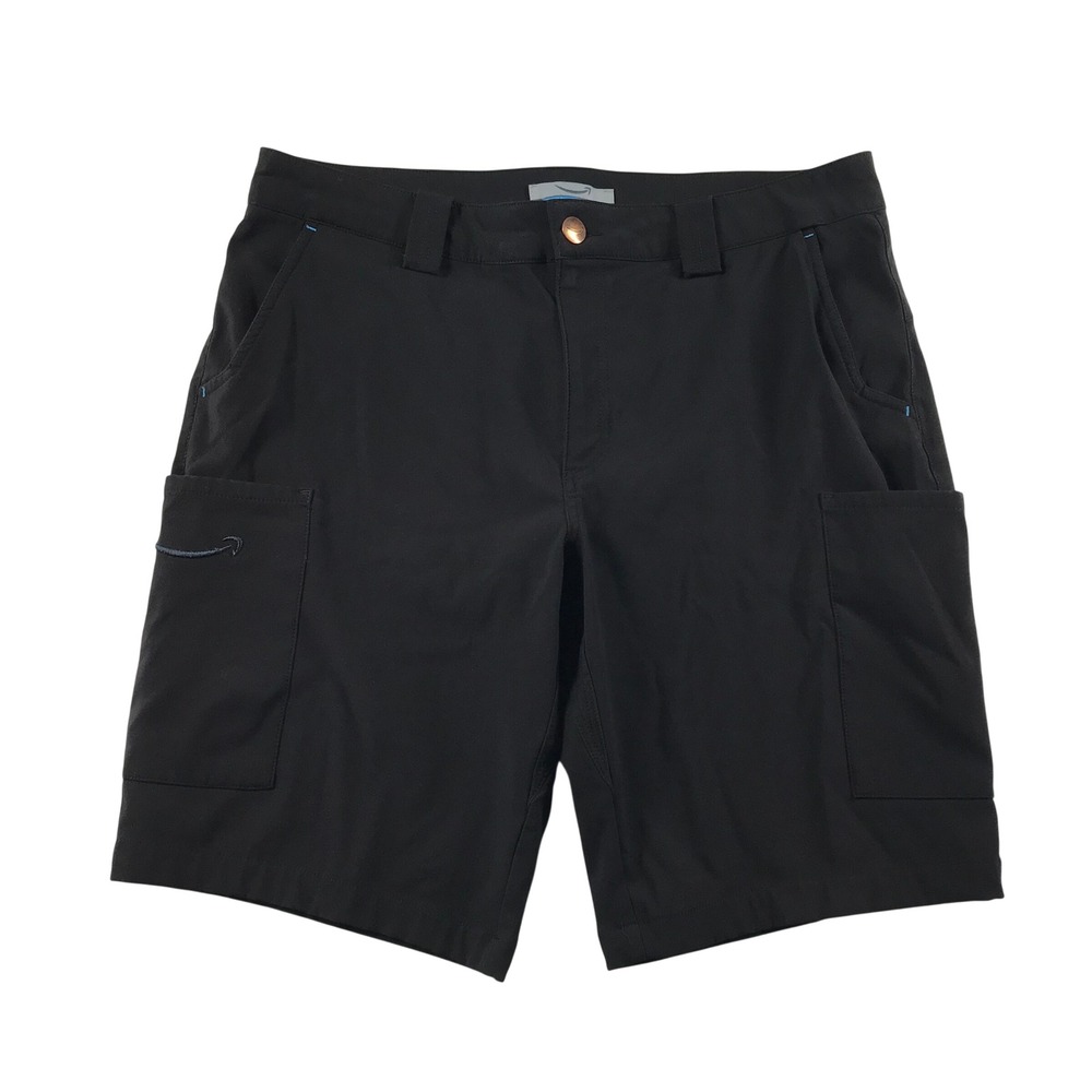 Luly Yang Cargo Shorts Mens L Luly Yang Charcoal Stretch Utility
